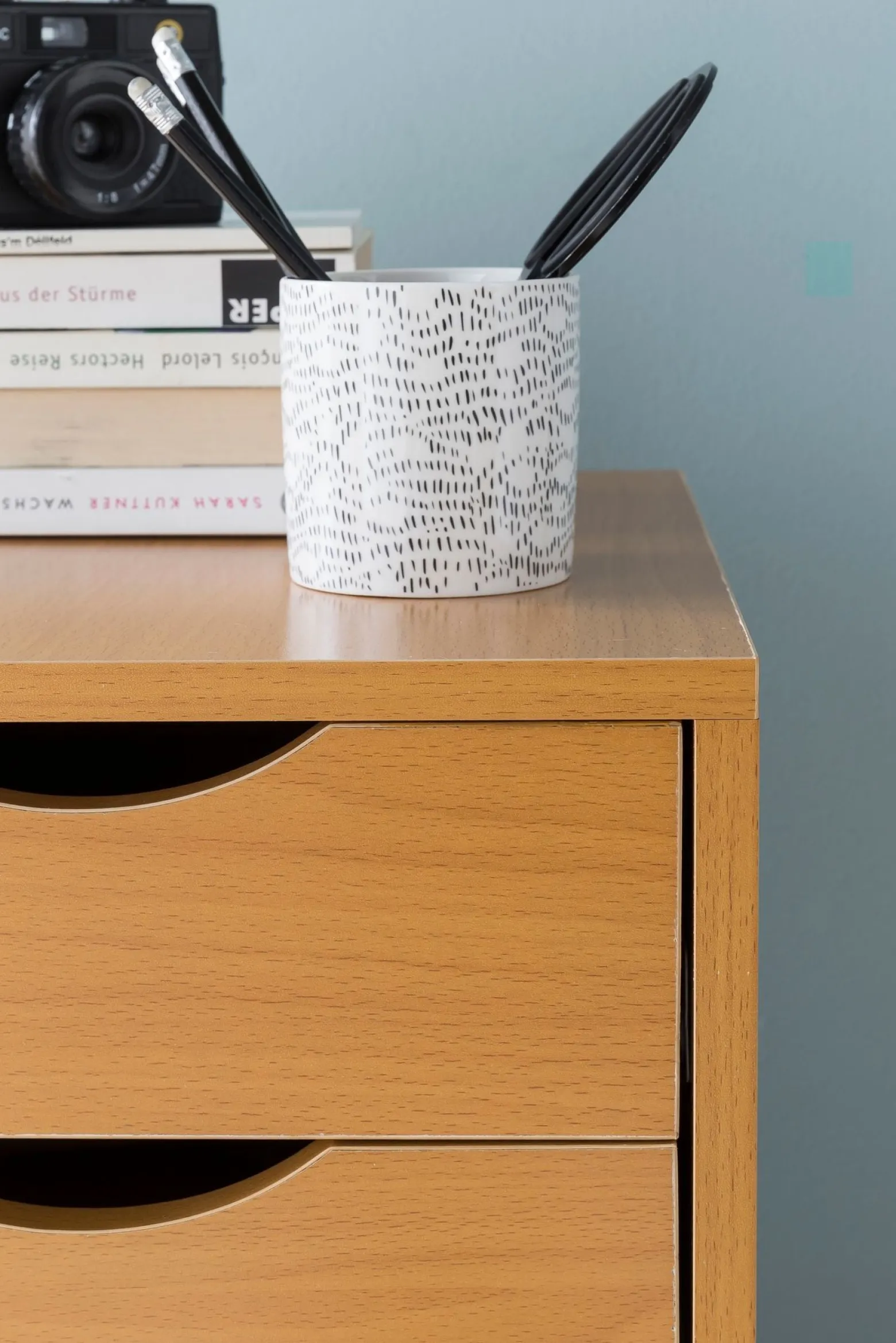 FineBuy Kontener biurowy mdf brązowy
