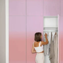 Folia meblowa Koralowy gradient 50x100 Okleina samoprzylepna Szafa