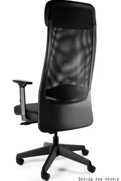 Fotel biurowy ARES SOFT czarny/ekoskóra