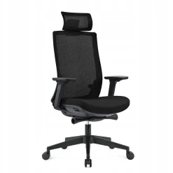 Fotel biurowy ergonomiczny Fifth czarny/czarny