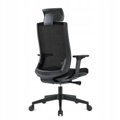 Fotel biurowy ergonomiczny Fifth czarny/czarny
