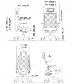 Fotel biurowy ergonomiczny Fifth czarny/czarny