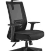 Fotel biurowy ergonomiczny NEZ czarny siatka/tkanina