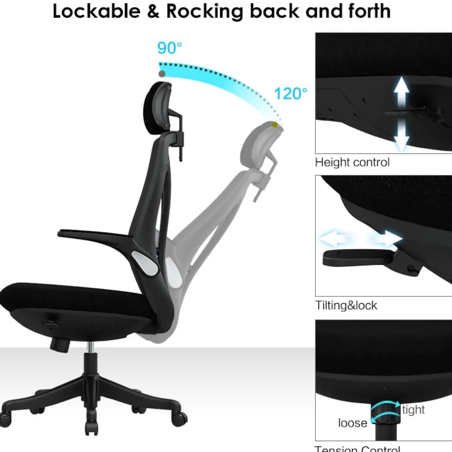 Fotel biurowy ergonomiczny Spacetronik ARIAN-10