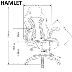 Fotel biurowy Lamet szary
