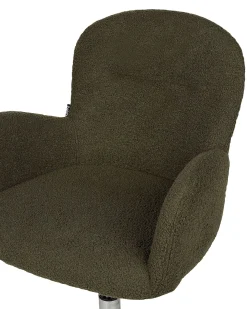 Fotel biurowy obrotowy boucle zielone