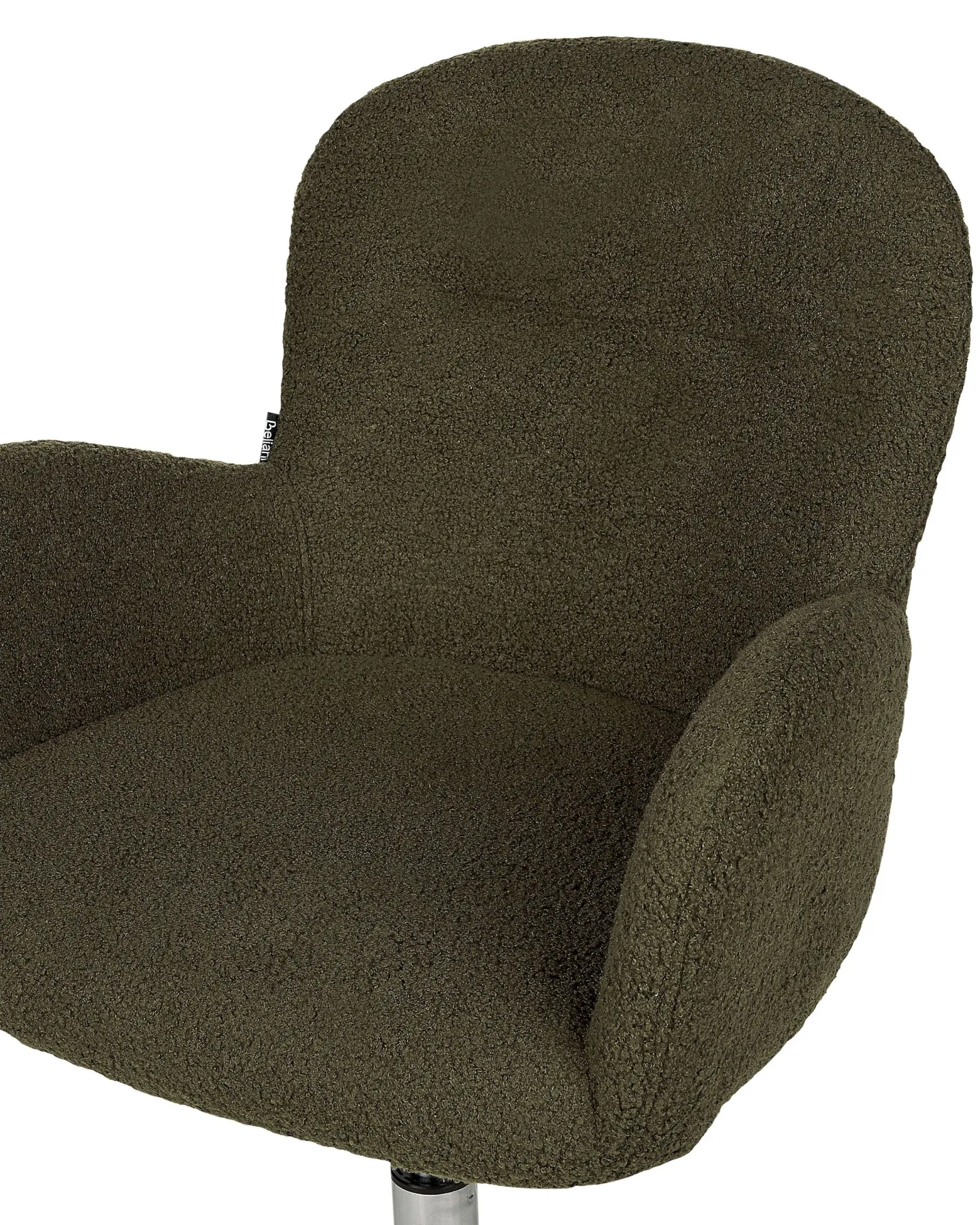 Fotel biurowy obrotowy boucle zielone