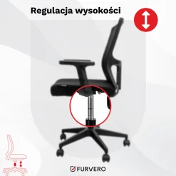 Fotel Biurowy Obrotowy Ergonomiczny Krzesło Biurowe Furvero Aero