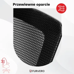 Fotel Biurowy Obrotowy Ergonomiczny Krzesło Biurowe Furvero Aero