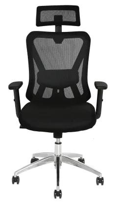 Fotel Biurowy Obrotowy Leo Czarny Mikrowłókno 66.5x57x116/125cm