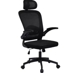 Fotel biurowy obrotowy Mistral Black mikrosiatka do biurka KO28CZ