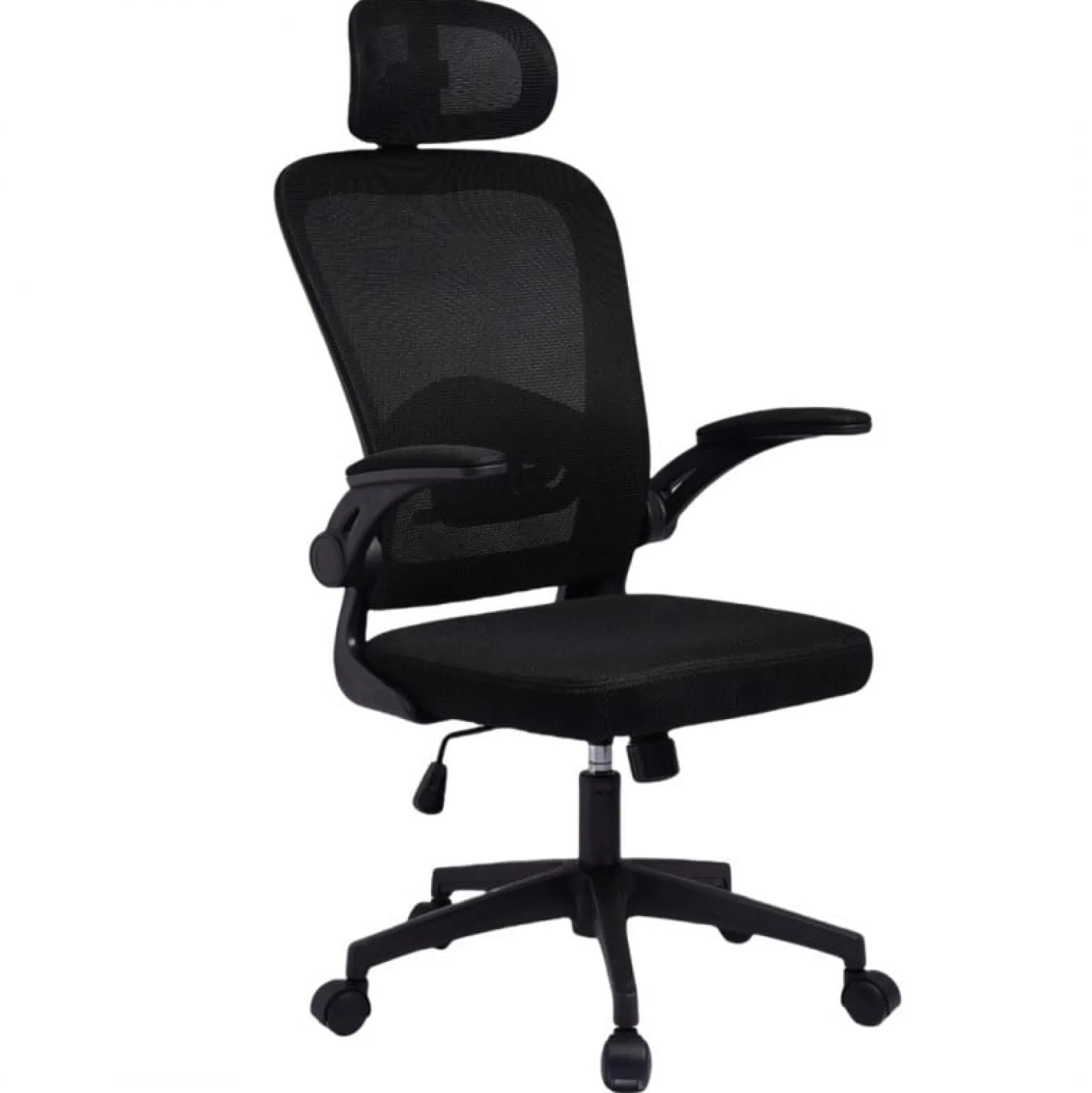 Fotel biurowy obrotowy Mistral Black mikrosiatka do biurka KO28CZ