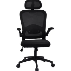 Fotel biurowy obrotowy Mistral Black mikrosiatka do biurka KO28CZ