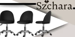 Fotel biurowy obrotowy nowoczesny czarny