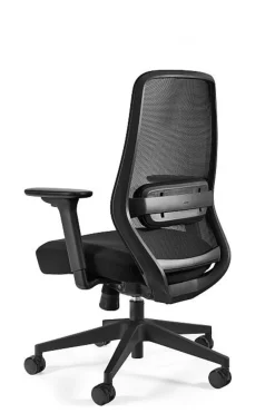 Fotel biurowy Sonic M czarny siatka/tkanina