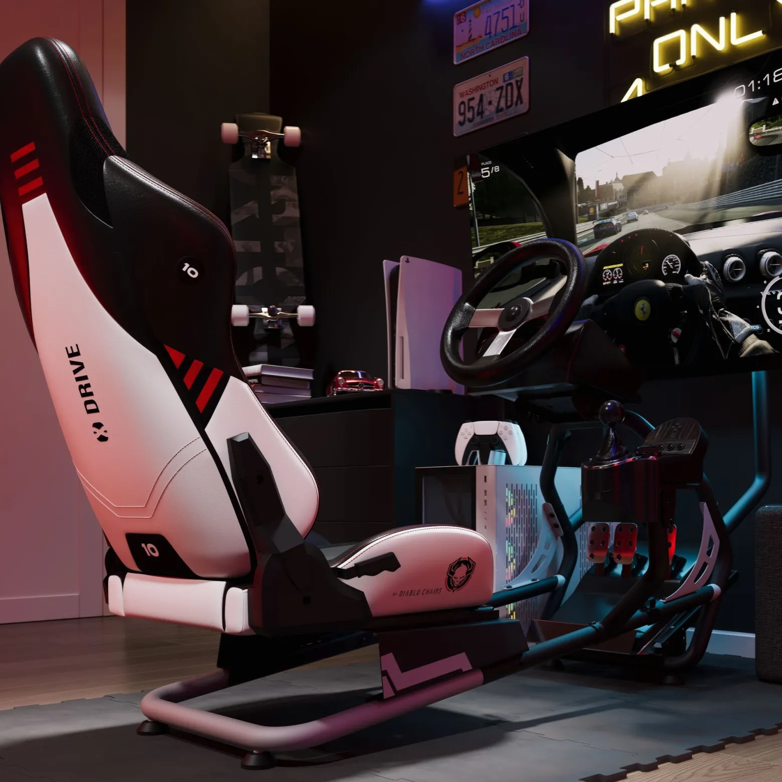 Fotel gamingowy kokpit do simracingu Diablo Chairs X-Drive