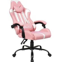 Fotel gamingowy różowy Giulia Pink