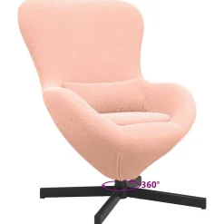 Fotel Jajo Obrotowy Fotel Wypoczynkowy Do Salonu Pokoju 63 x 73 x 90 cm