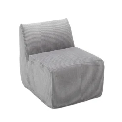 Fotel modułowy SVELA szary sztruksowy 59,5x80x62 cm HOMLA