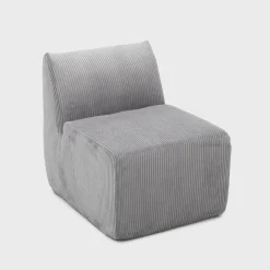 Fotel modułowy SVELA szary sztruksowy 59,5x80x62 cm HOMLA