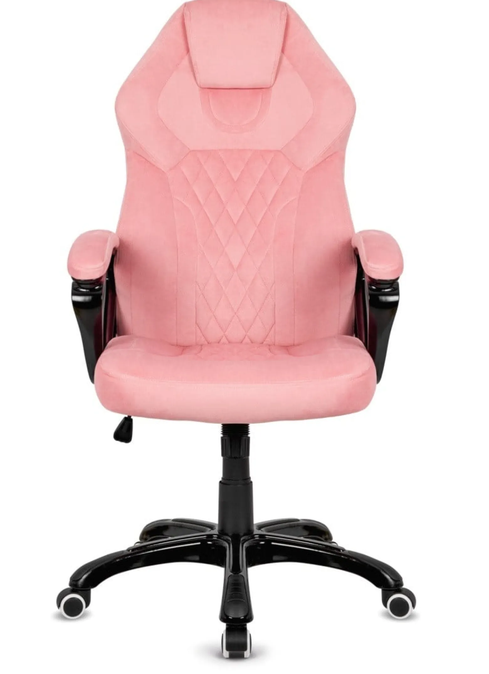 Fotel obrotowy do biurka SPIDER PINK ALCANTARA