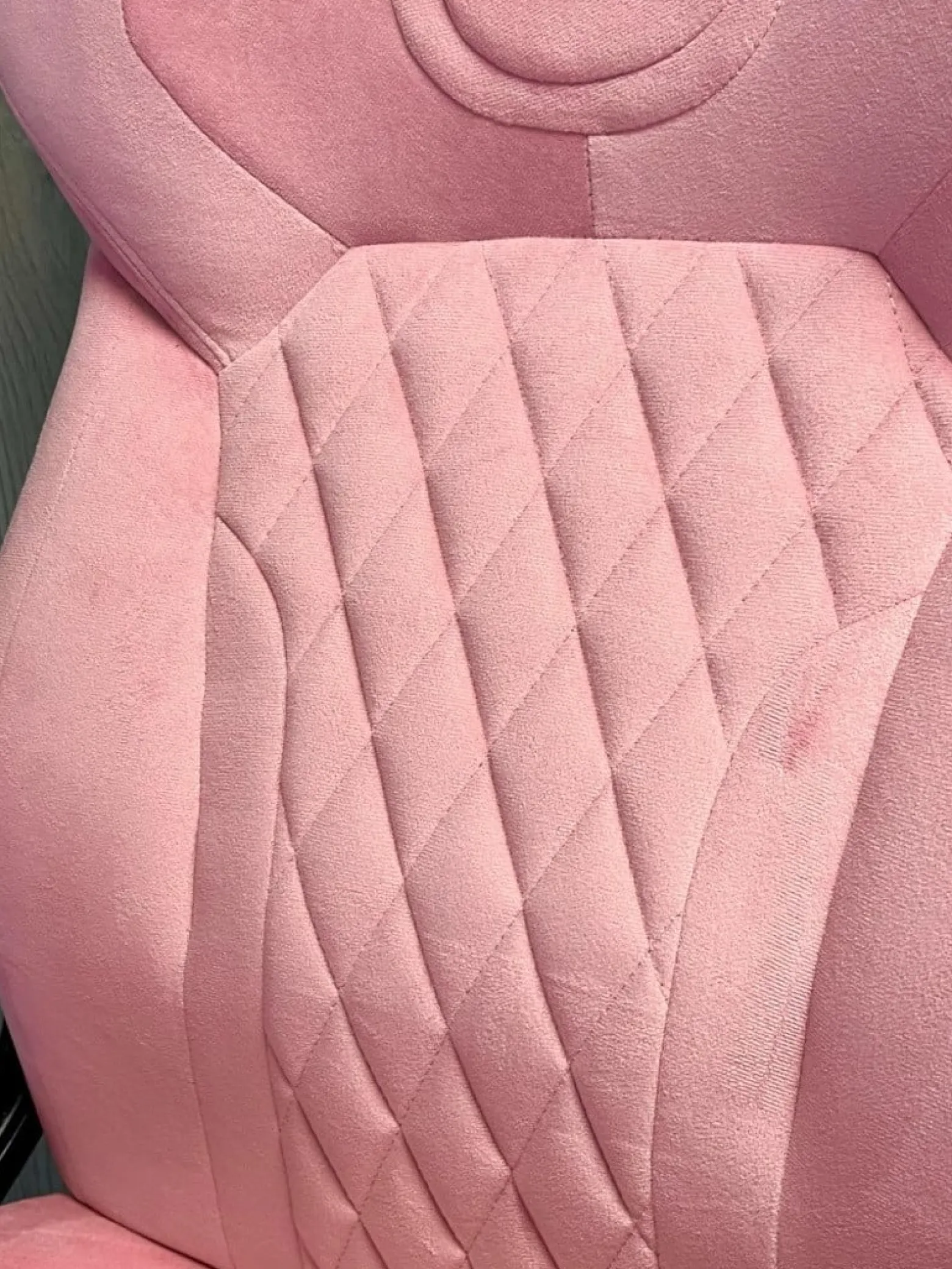 Fotel obrotowy do biurka SPIDER PINK ALCANTARA
