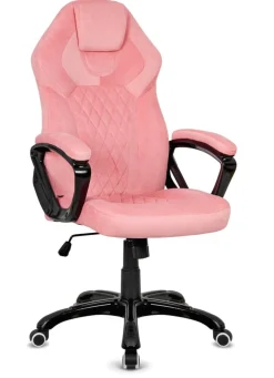 Fotel obrotowy do biurka SPIDER PINK ALCANTARA