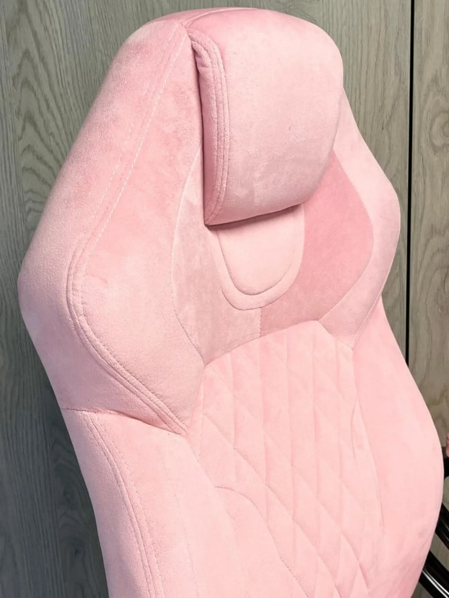 Fotel obrotowy do biurka SPIDER PINK ALCANTARA