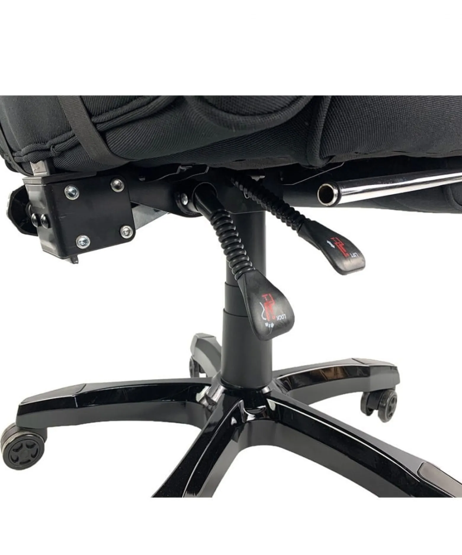 Fotel obrotowy do biurka TITAN BLACK ALCANTARA PRO