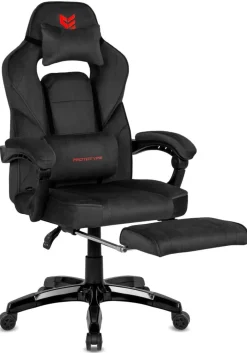 Fotel obrotowy do biurka TITAN BLACK ALCANTARA PRO