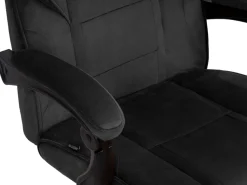 Fotel obrotowy do biurka TITAN BLACK ALCANTARA PRO