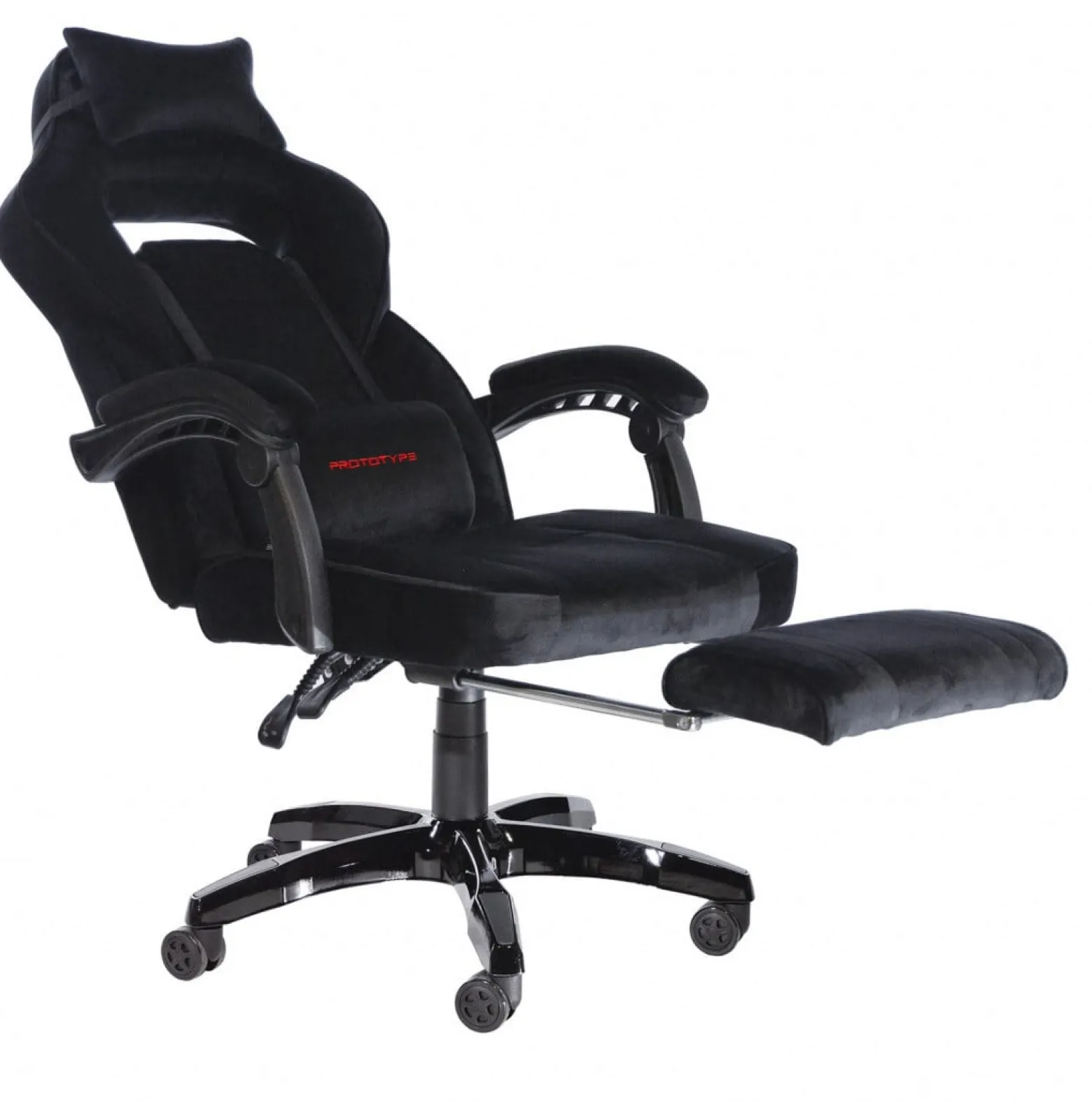 Fotel obrotowy do biurka TITAN BLACK ALCANTARA PRO