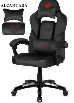 Fotel obrotowy do biurka TITAN BLACK ALCANTARA BASIC