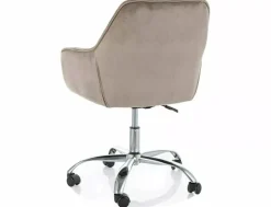 Fotel obrotowy Q-190 Velvet ciemny beż