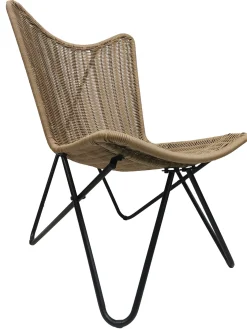 Fotel ogrodowy mocny leżak boho rattan Rimini