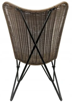 Fotel ogrodowy mocny leżak boho rattan Rimini