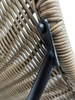 Fotel ogrodowy mocny leżak boho rattan Rimini