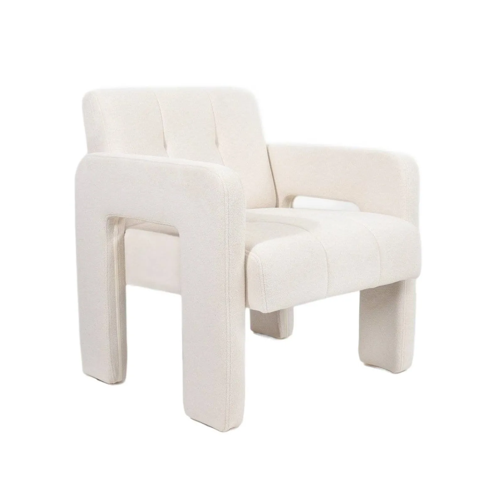 Fotel PELLE Beżowy 68x74x72 cm HOMLA