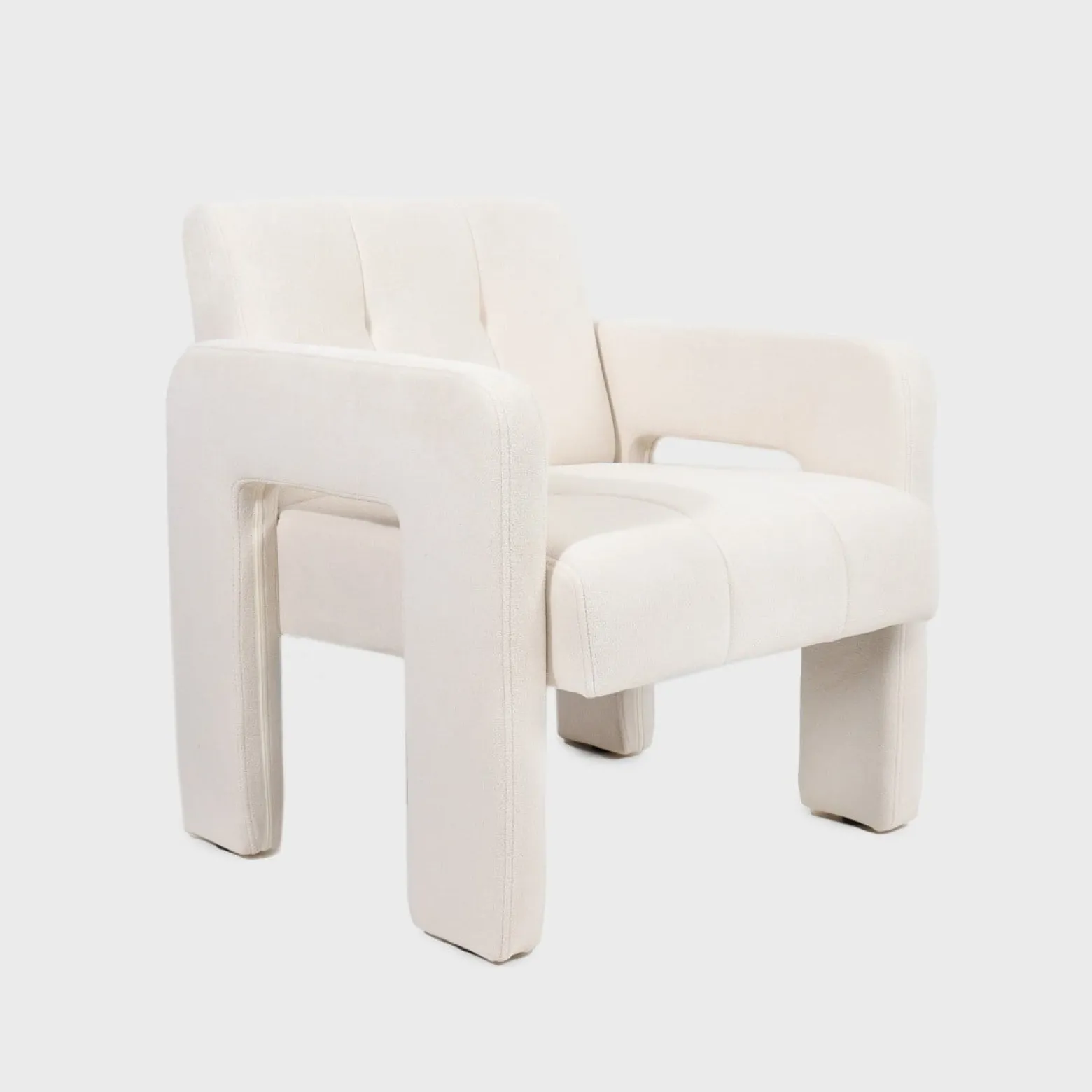 Fotel PELLE Beżowy 68x74x72 cm HOMLA