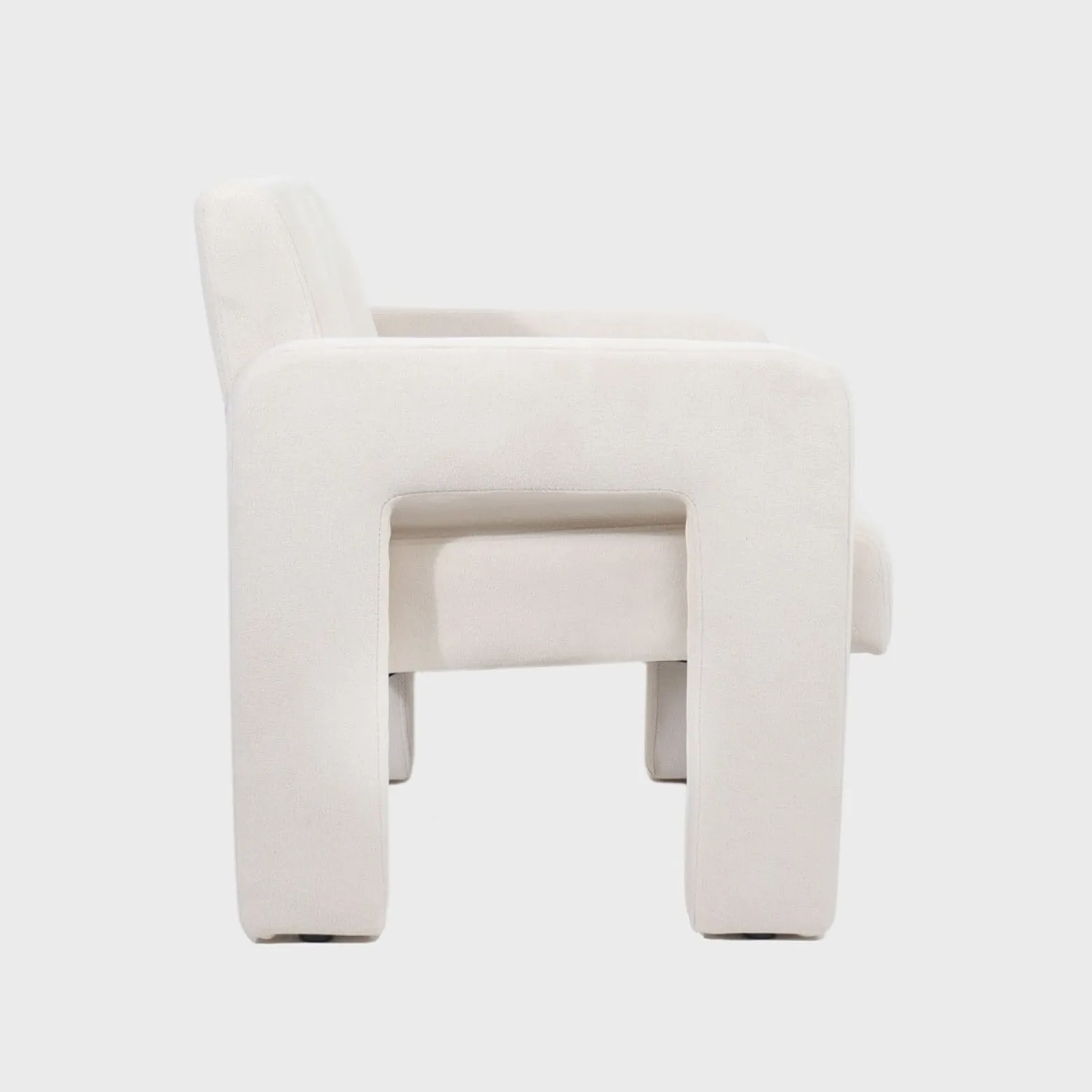 Fotel PELLE Beżowy 68x74x72 cm HOMLA