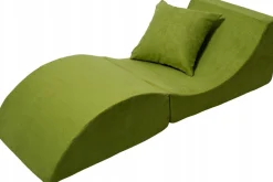 Fotel relaksacyjny VELINDA 150x60x40cm 3w1 składany sofa pufa leżanka