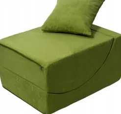 Fotel relaksacyjny VELINDA 150x60x40cm 3w1 składany sofa pufa leżanka