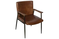 Fotel skórzany 85x62x67 cm JAYA