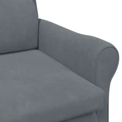 Fotel Szary Wypoczynkowy Tapicerowany Krzesło Do Salonu Pokoju