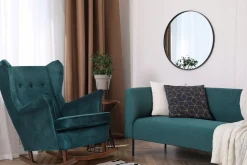 Fotel Uszak bujany ANTRACYT klasyka elegancja LUX