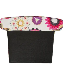 Fotel uszak patchwork wielokolorowy niebieski