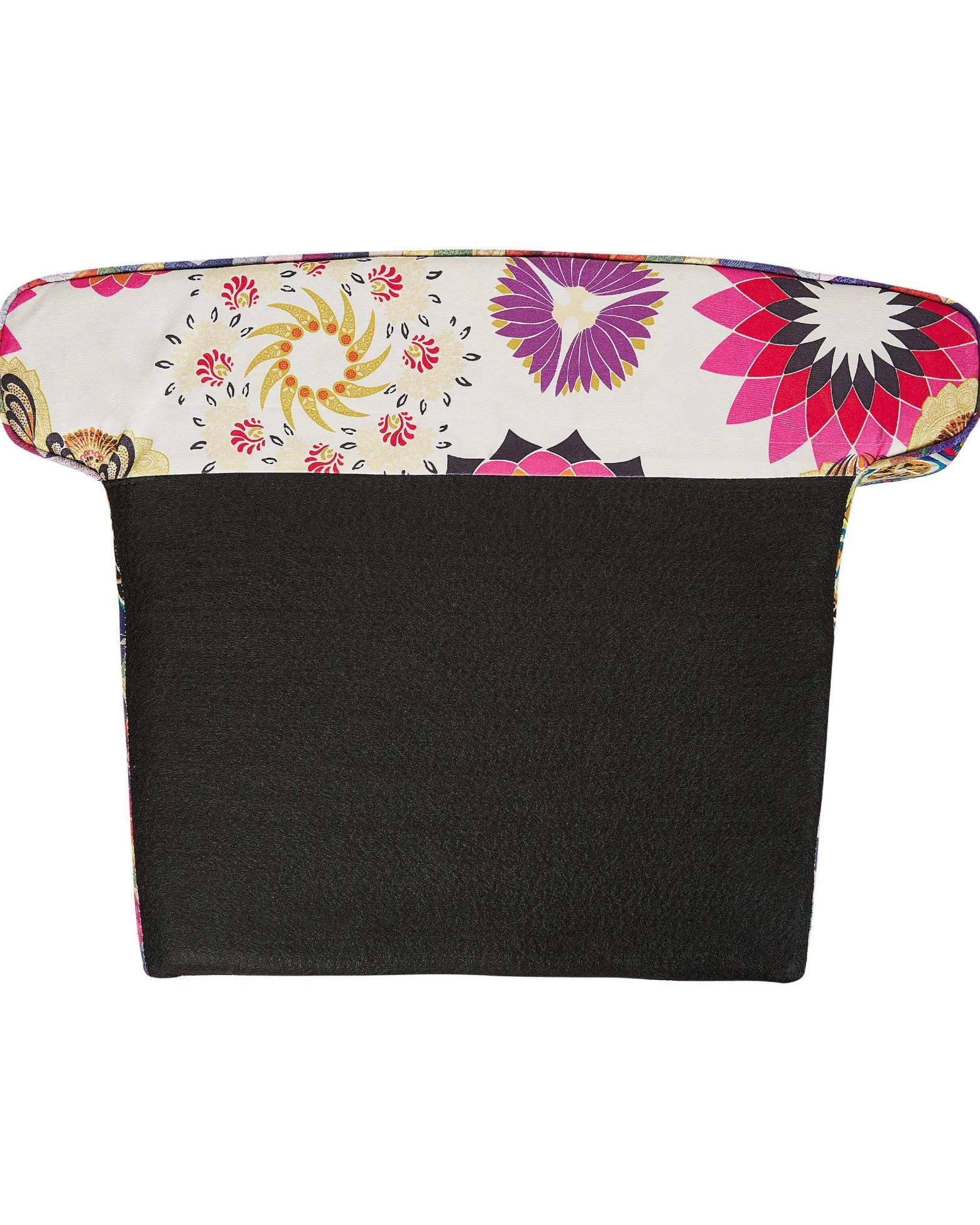 Fotel uszak patchwork wielokolorowy niebieski