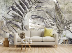 Fototapeta Abstrakcyjne Liście Tropikalne 90x60cm
