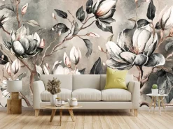 Fototapeta Abstrakcyjne Magnolie Na Betonie 90x60cm