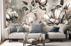 Fototapeta Abstrakcyjne Magnolie Na Betonie 90x60cm